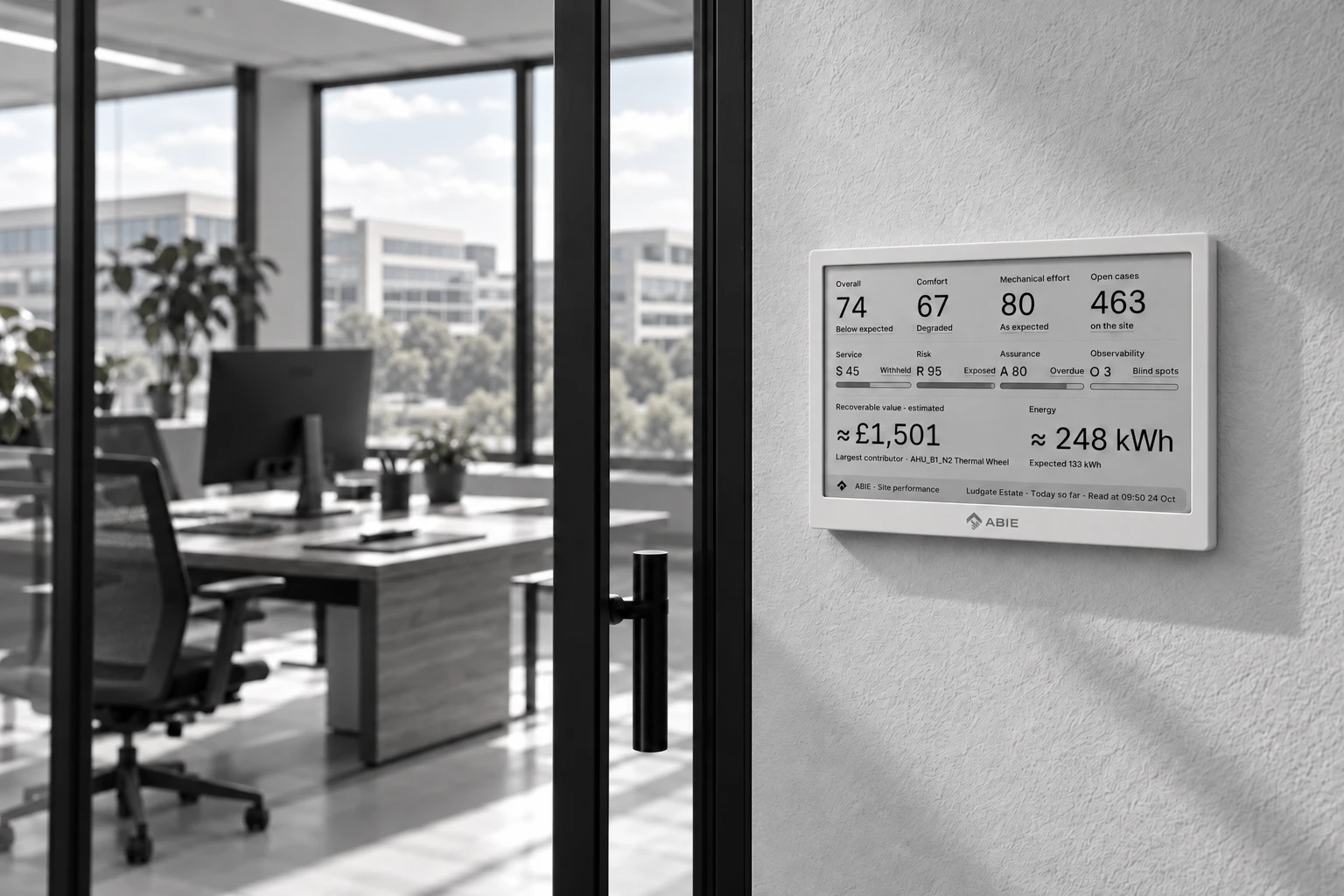 The original wall-mounted ABIE eDisplay